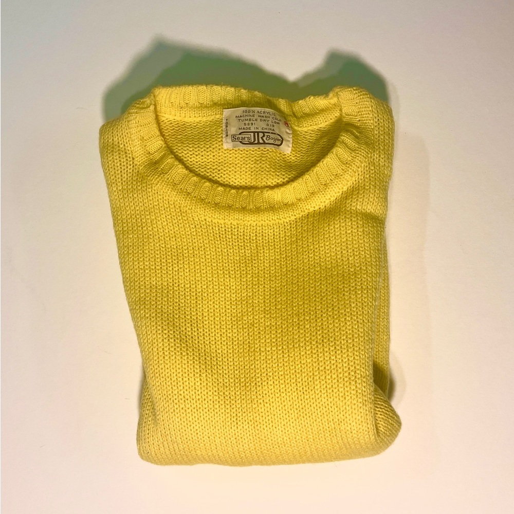Vintage Yellow Sweater